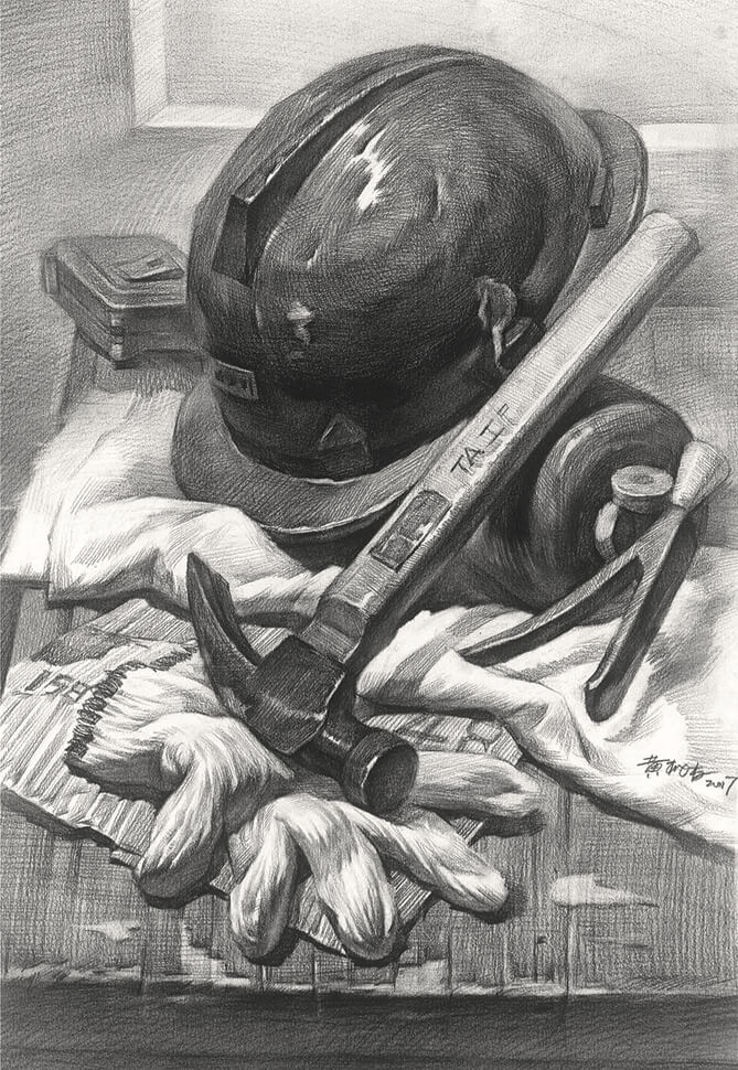 素描静物作品