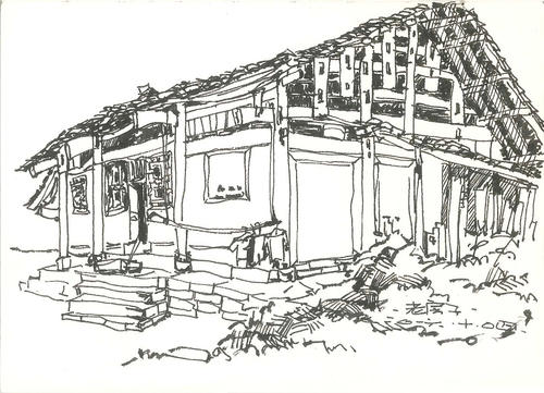 广州画室美术大讲课:超简单建筑风景速写画法!